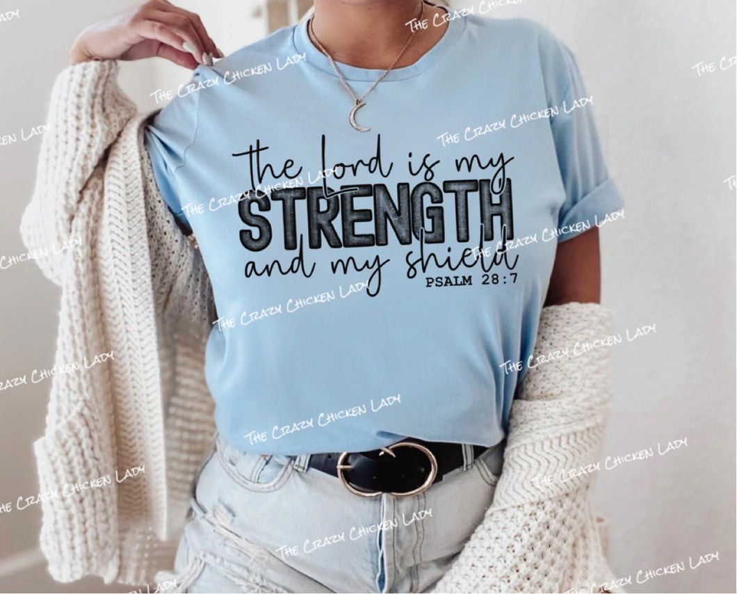 THE LORD IS MY STRENGTH AND MY SHIELD