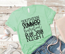 Load image into Gallery viewer, SOUTHERN SUMMER BAREFOOT BLUE JEAN NIGHT
