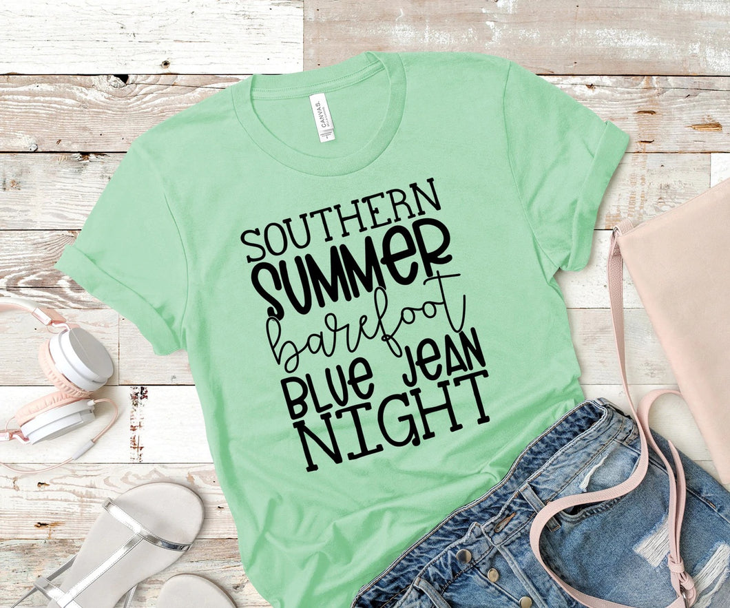 SOUTHERN SUMMER BAREFOOT BLUE JEAN NIGHT